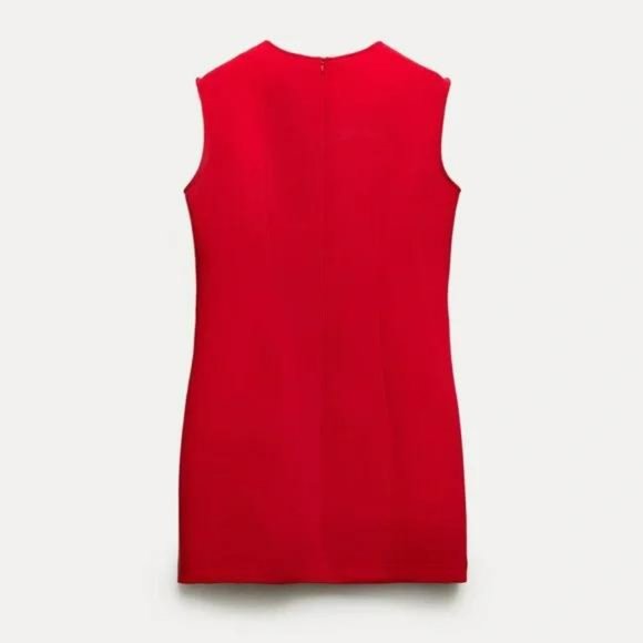 ZARA SHORT TEXTURED DRESS ZW COLLECTION - Picture 3 of 4